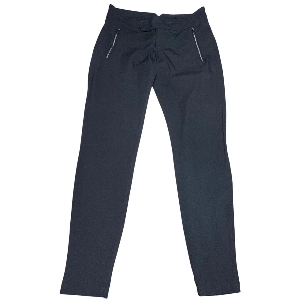 Lululemon Technical Commuter Pants Women Size 6 Slim Fit Black Zipper Pockets